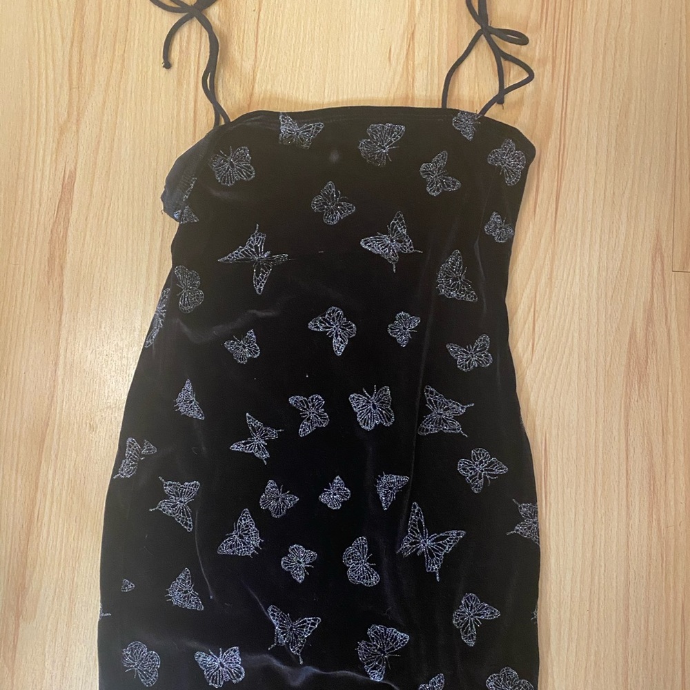 butterfly glitter dress